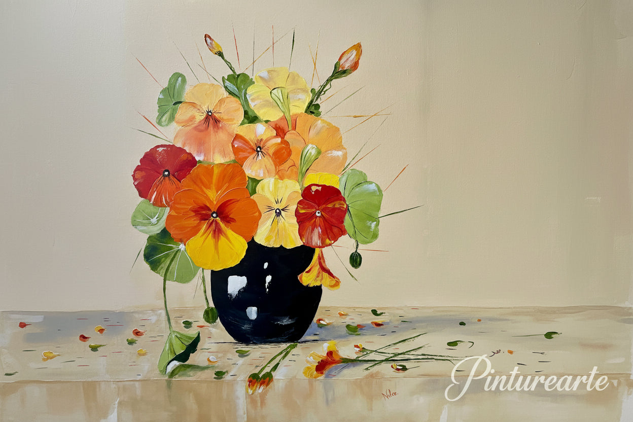 Foto Digital de Pintura Amor Perfeito - 300dpi, A4.