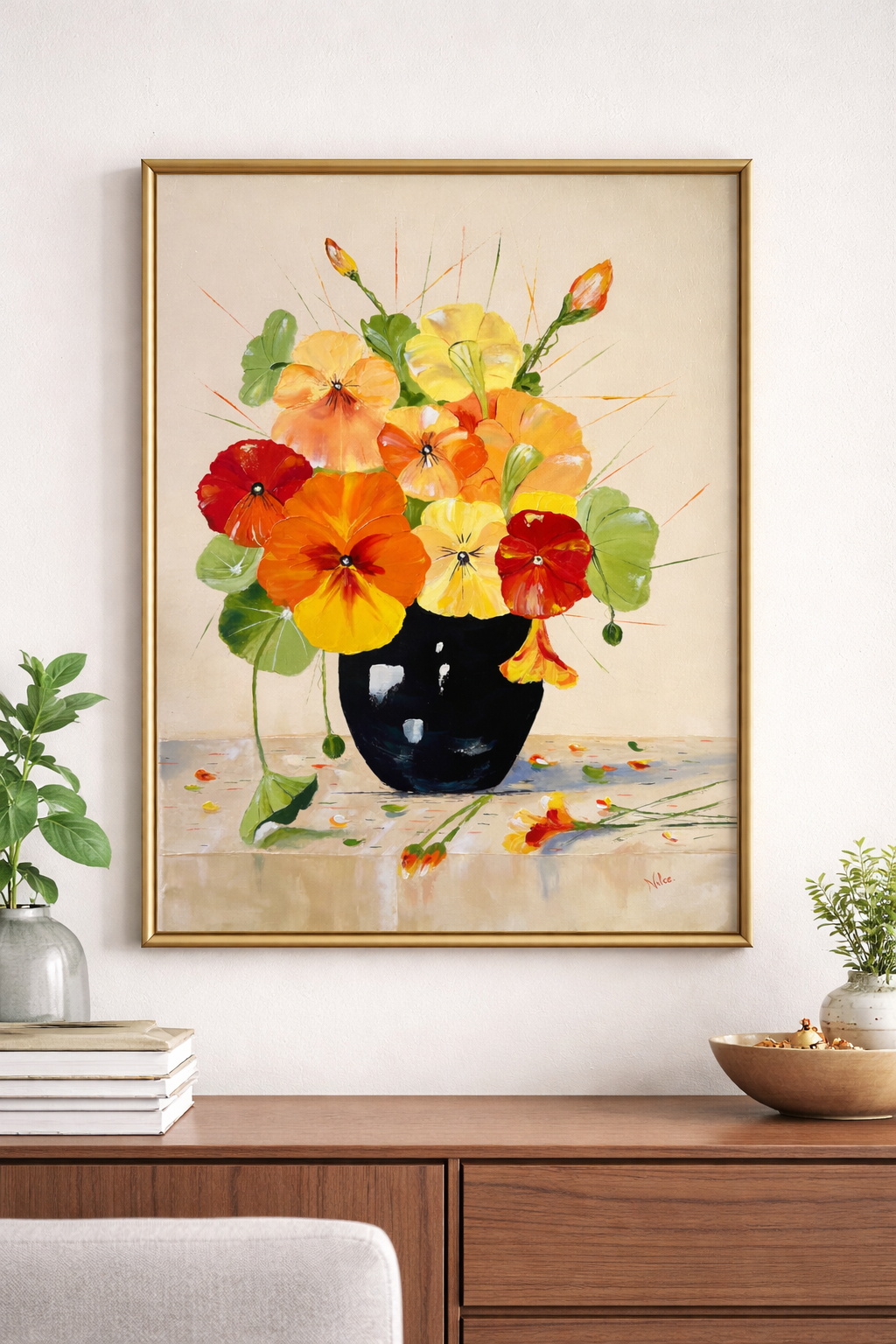 Foto Digital de Pintura Amor Perfeito - 300dpi, A4.