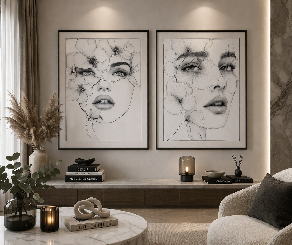 Duo de Impressões Artísticas | Coleção Mulheres | Ed. 5 | 30×42 cm | Papel Fotográfico | Sem Moldura