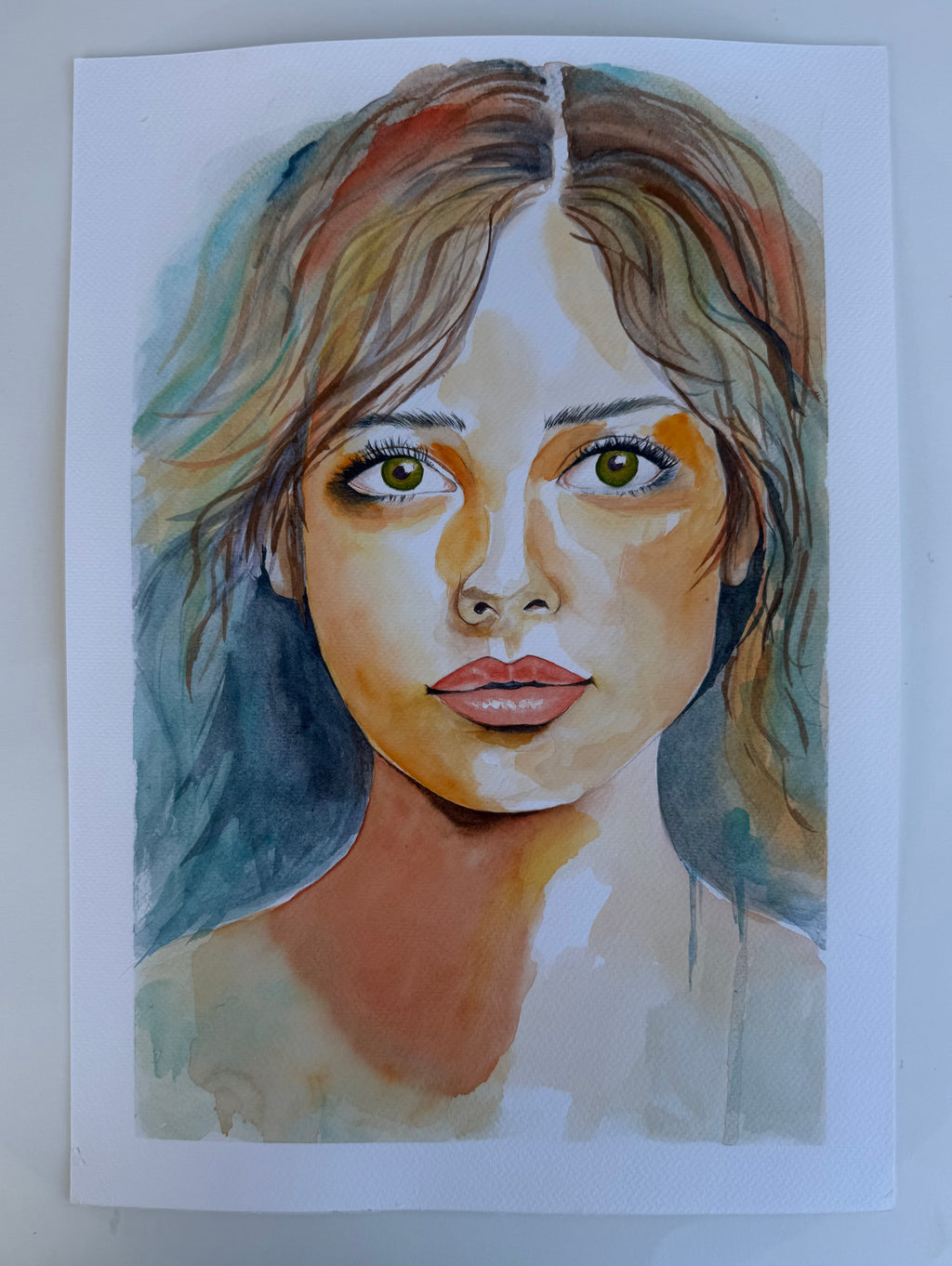 Mulheres - Pintura Original em Aquarela Profissional, 30x42cm, sem moldura