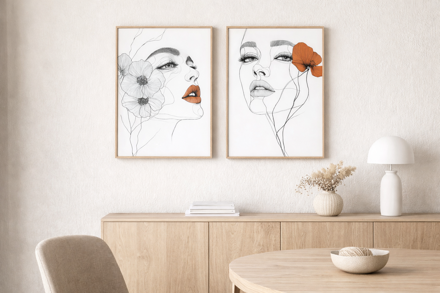 Duo de Impressões Artísticas | Coleção Mulheres | Ed. 1 | 30×42 cm | Papel Fotográfico | Sem Moldura