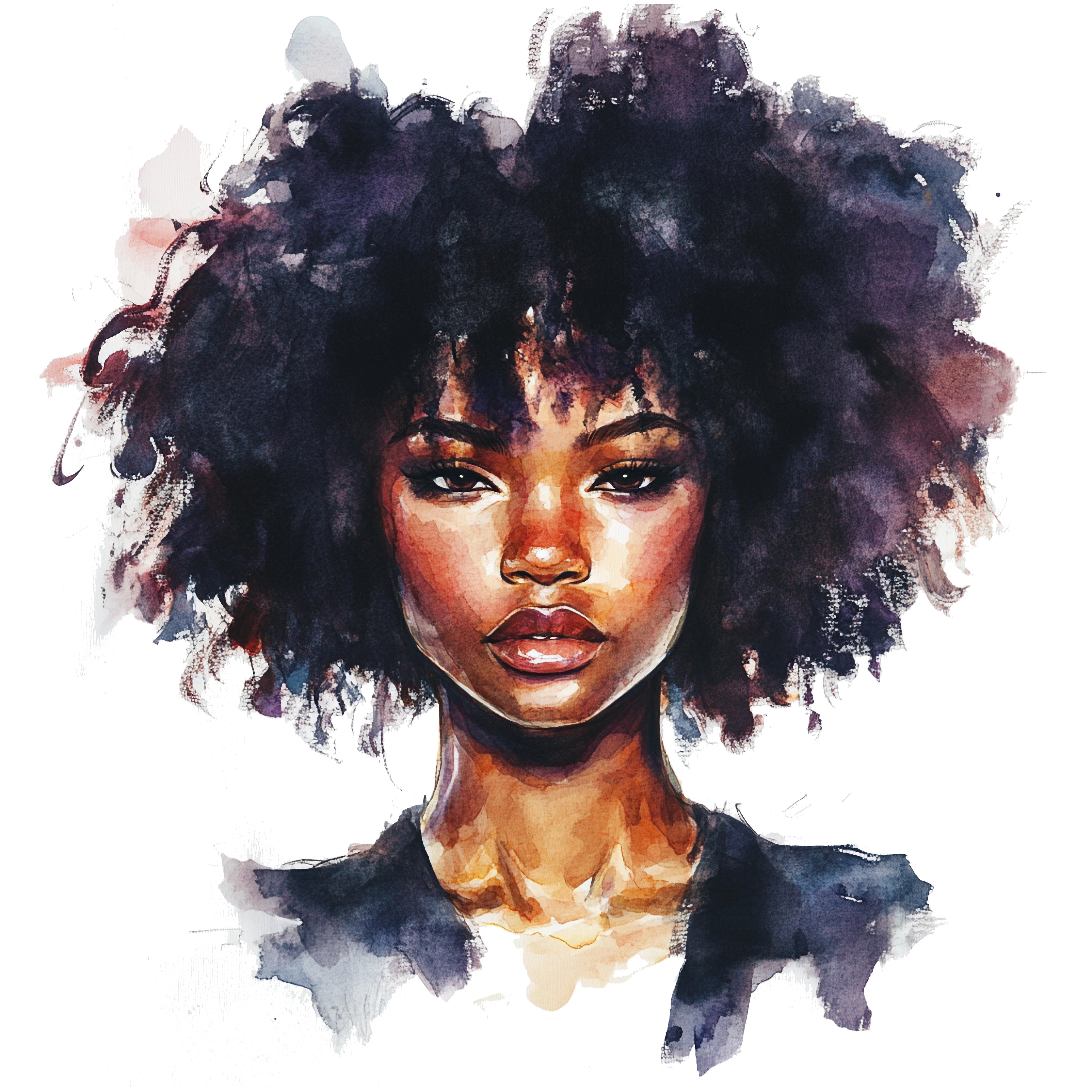 Mulheres - Pintura em Aquarela impressa em papel fotográfico, A4
