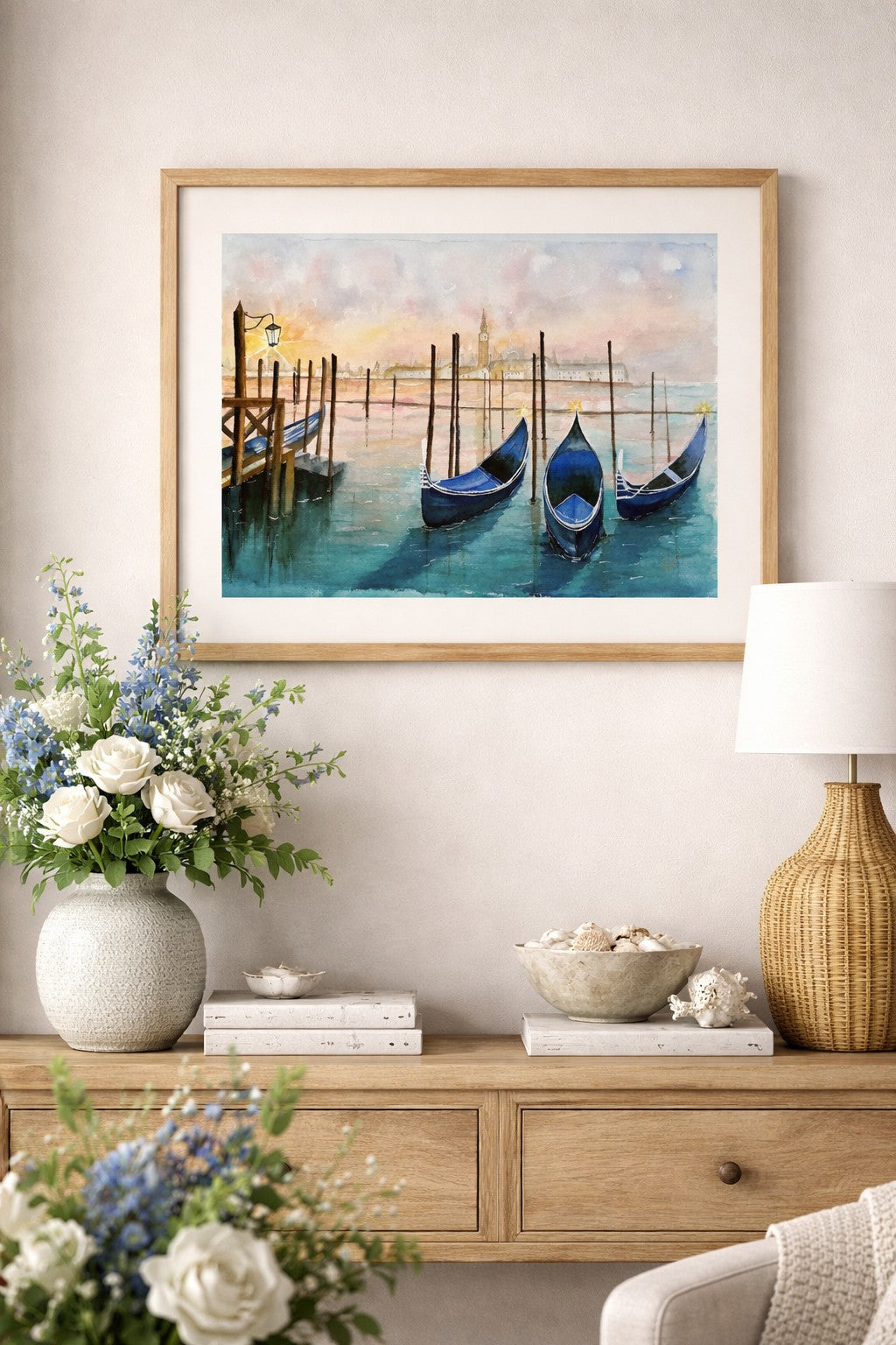 Veneza - Pintura Original em Aquarela profissional, 42x30cm, sem moldura