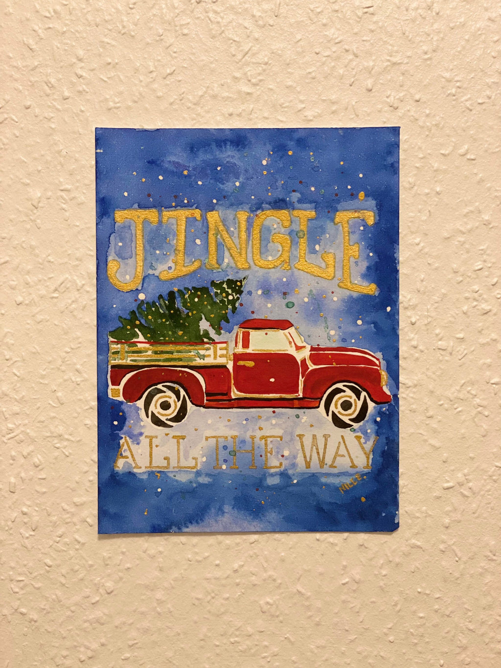 Cartão de Natal original Jingle all the way